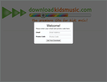 Tablet Screenshot of downloadkidsmusic.com